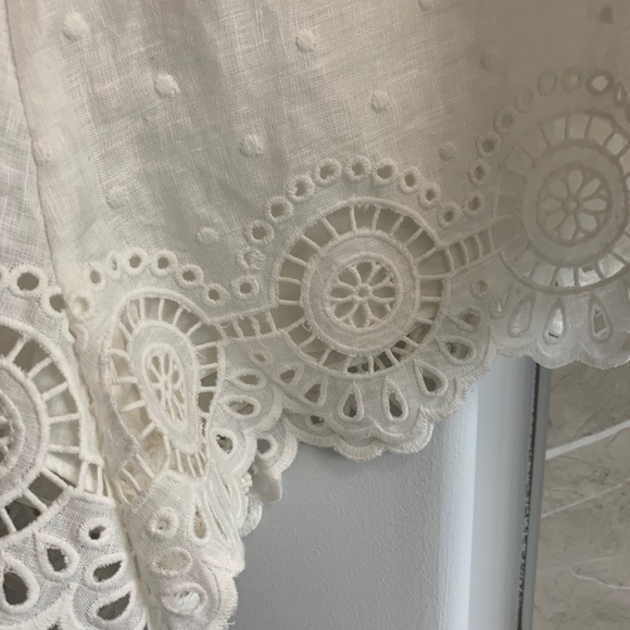 Zimmermann Bellitude Scalloped Eyelet Linen Shorts - Picture 7 of 14